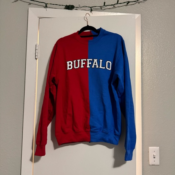 Handmade Buffalo Bills Sweatshirt - Picture 1 of 5